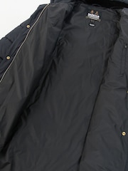 Barbour® International Trackline Longline Puffer Black Jacket - Image 7 of 7