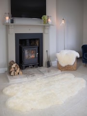 Naturally Sheepskins Ivory Quad Sheepskin Rug - Image 5 of 5
