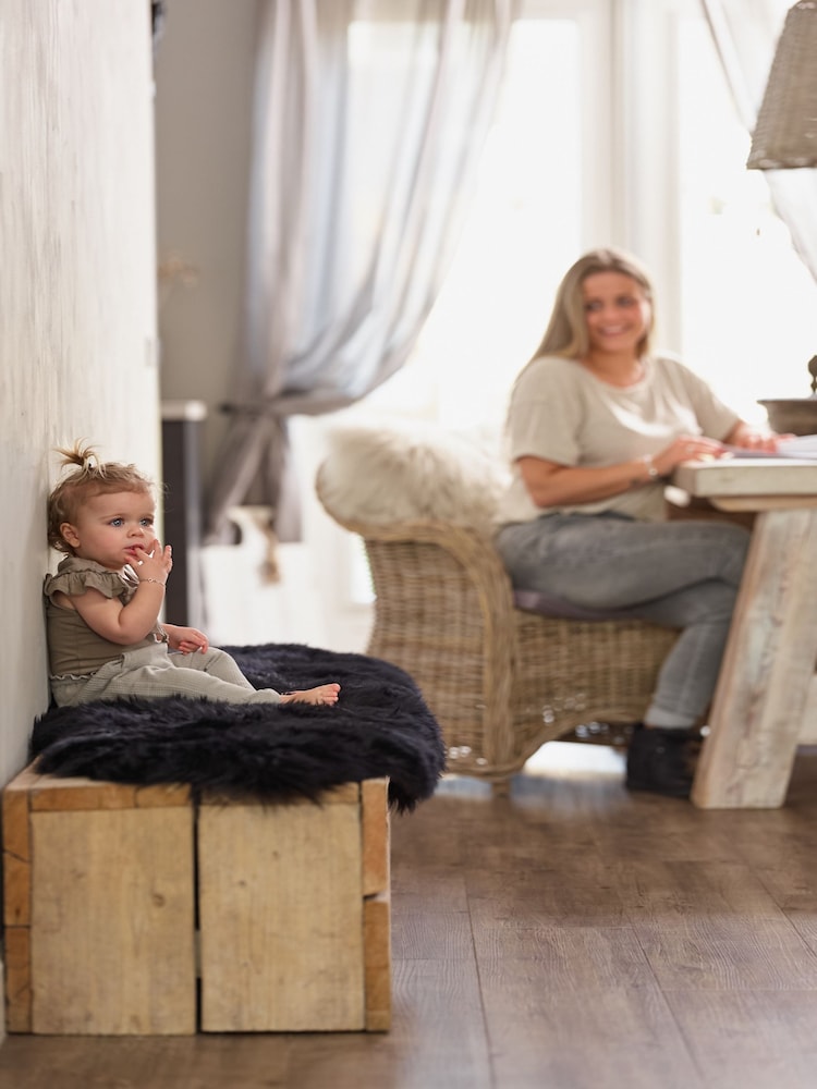 Naturally Sheepskins Black Double Sheepskin Rug - Image 1 of 4