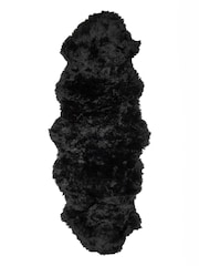 Naturally Sheepskins Black Double Sheepskin Rug - Image 2 of 4