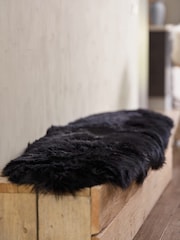 Naturally Sheepskins Black Double Sheepskin Rug - Image 4 of 4