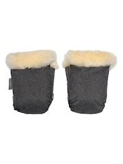 Naturally Sheepskins Silver Grey Deluxe Stroller Hand Mittens - Image 2 of 3