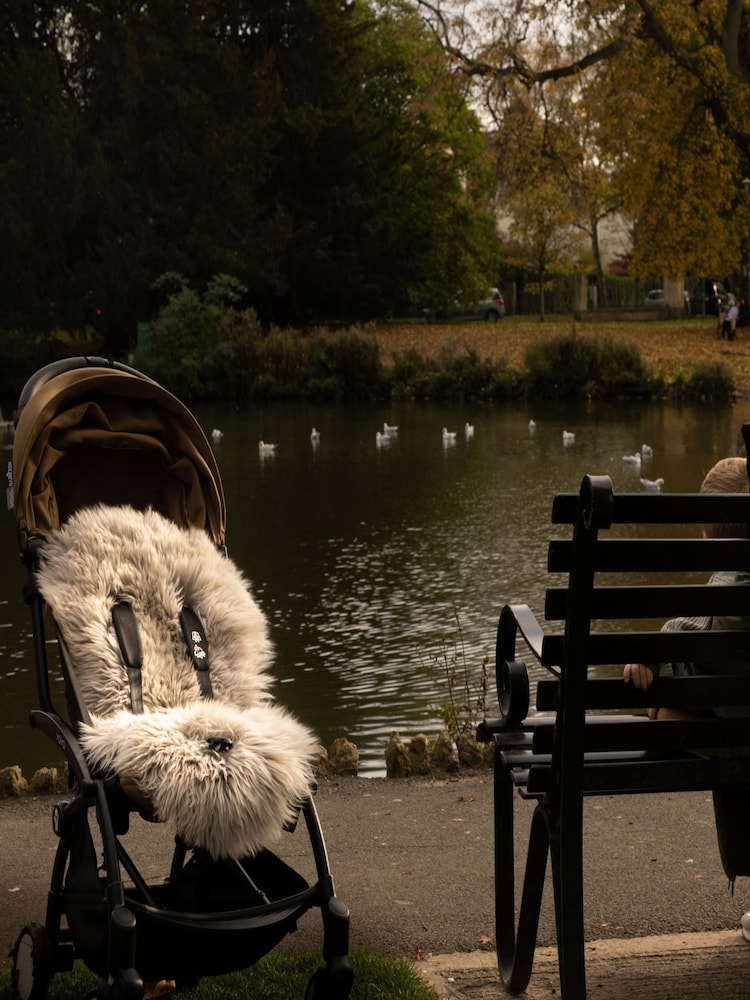 Naturally Sheepskins Grey Baby Deluxe Sheepskin Pram Liner - Image 1 of 5