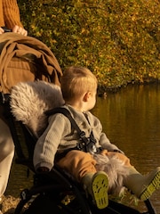 Naturally Sheepskins Grey Baby Deluxe Sheepskin Pram Liner - Image 3 of 5