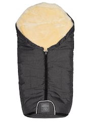 Naturally Sheepskins Charcoal Grey Merino Sheepskin Footmuff - Image 3 of 4