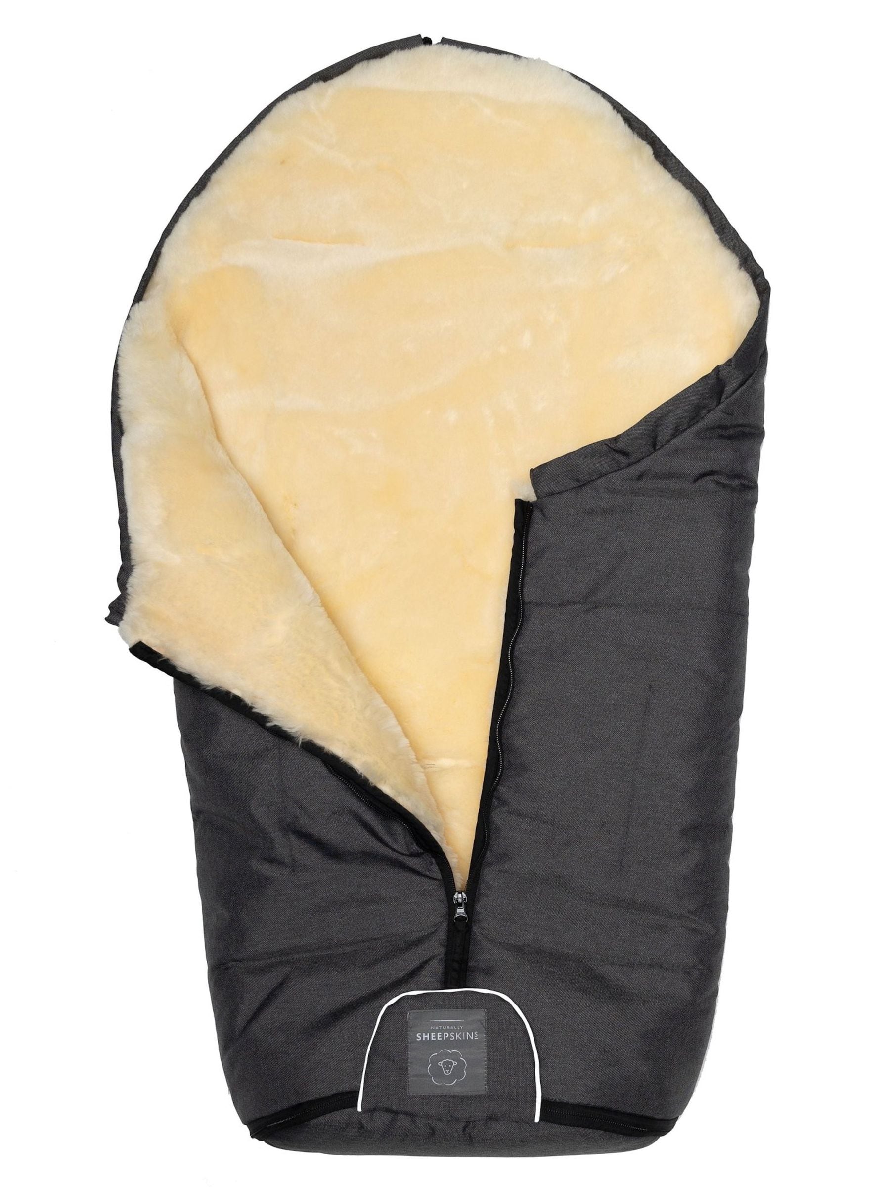 Buy Naturally Sheepskins Charcoal Grey Merino Sheepskin Footmuff from Next Ireland