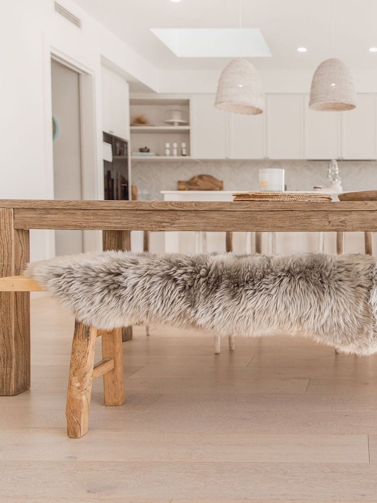 Naturally Sheepskins Light Grey Quad Sheepskin Rug - Image 1 of 3
