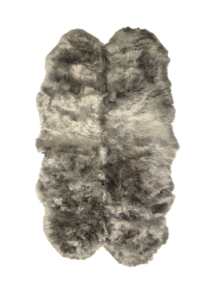Naturally Sheepskins Light Grey Quad Sheepskin Rug - Image 2 of 3