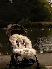 Naturally Sheepskins Taupe Baby Deluxe Sheepskin Pram Liner - Image 4 of 4