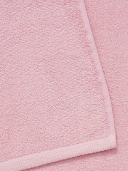 Catherine Lansfield Set of 2 Pink 100% Cotton Anti Bacterial Bath Sheet Towels - Image 2 of 3