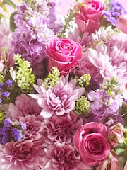 Pastel Rose Chrysanthemum and Stocks Bouquet In Gift Bag - Image 2 of 5