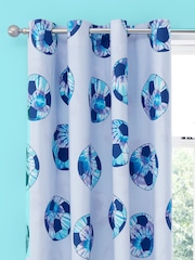 Catherine Lansfield Tie Dye Football Reversible Eyelet Curtains - Imagem 1 de 3