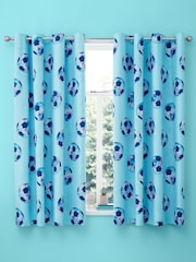 Catherine Lansfield Tie Dye Football Reversible Eyelet Curtains - Imagem 3 de 3