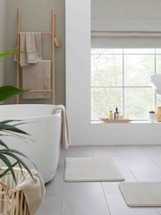 Catherine Lansfield Set of 2 Natural Anti-Bacterial 100% Cotton Towels - Image 1 of 4