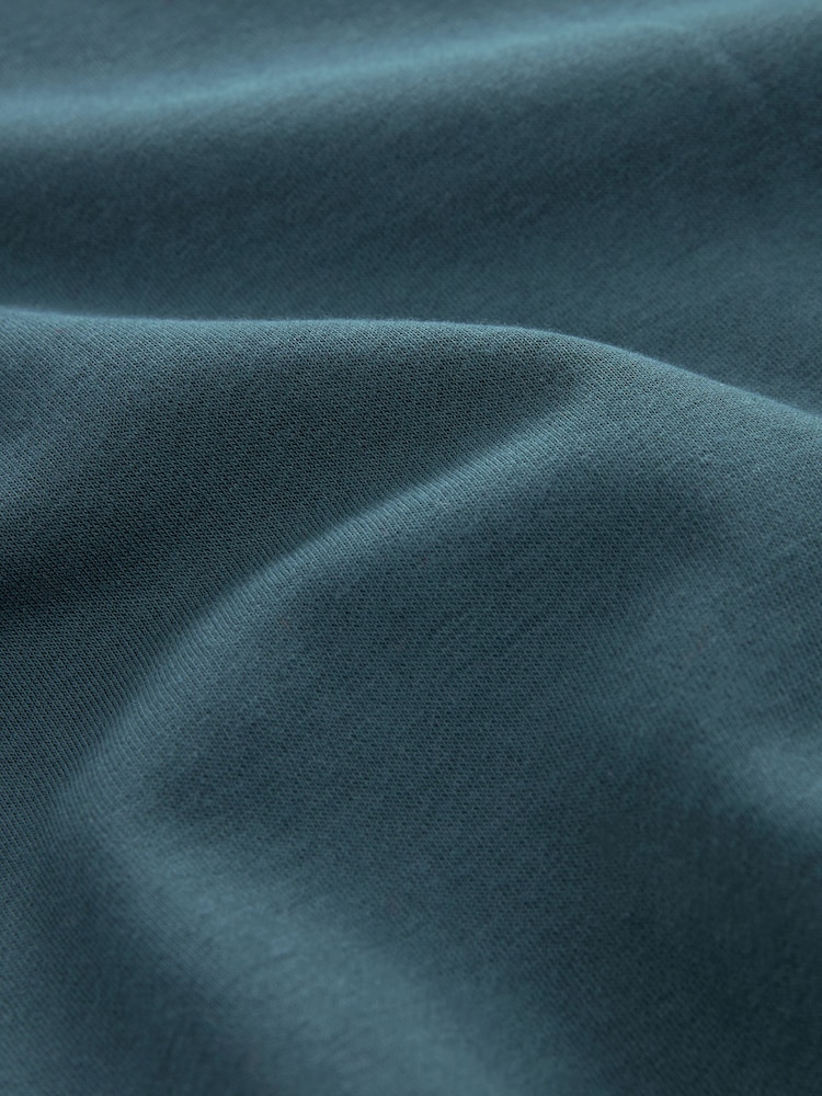 Karomuster Petrolblau - Sweatshirt und Flanell-Pyjama aus 100 % Baumwolle - Bild 11 von 11