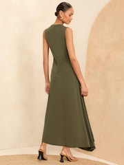 Love & Roses Ärmelloses Midikleid aus hochwertigem Jersey mit Rüschen - Bild 2 von 4