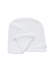 Catherine Lansfield White Quick Dry 100% Cotton 2 Pack Turbie Head/Hair Towel - Image 3 of 3