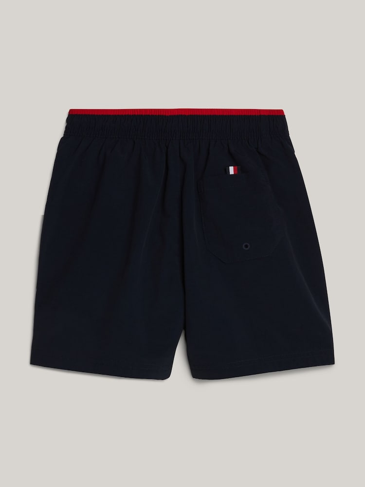 Blau - Tommy Hilfiger Medium Badehose mit Kordelzug - Bild 2 von 3