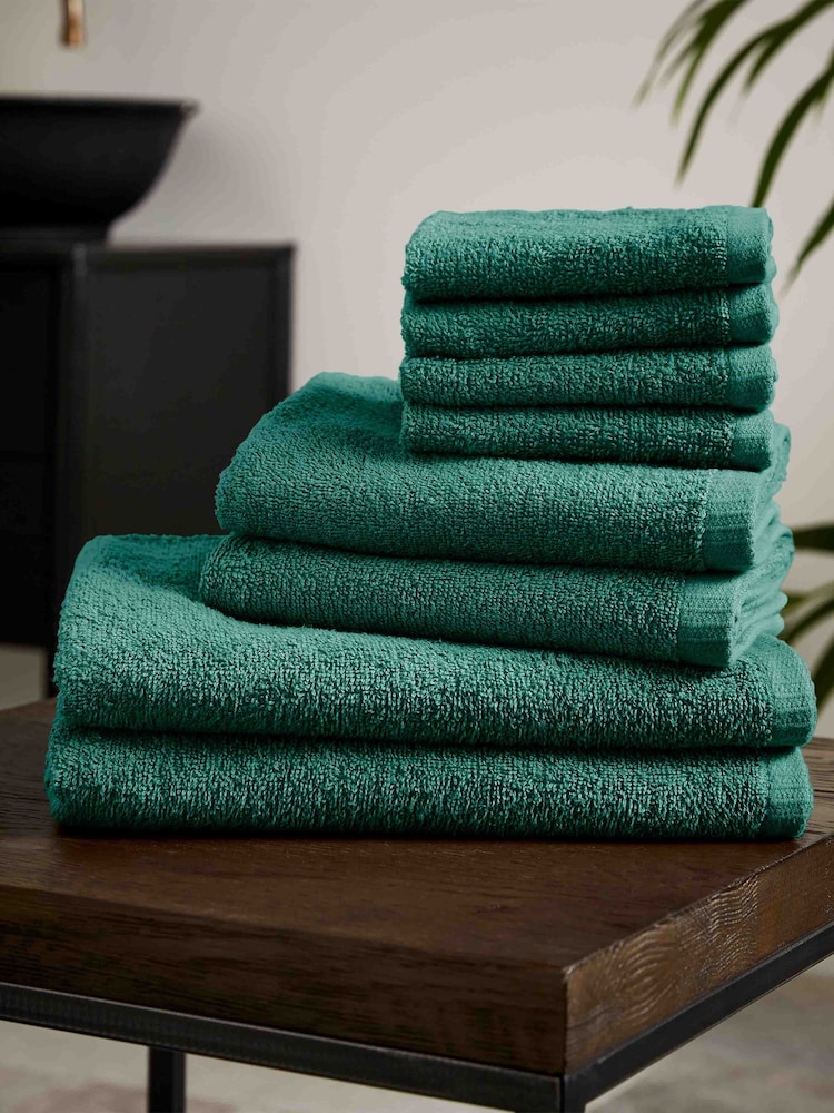 Catherine Lansfield Quick Dry 100% Cotton Towel Set - Imagem 1 de 3