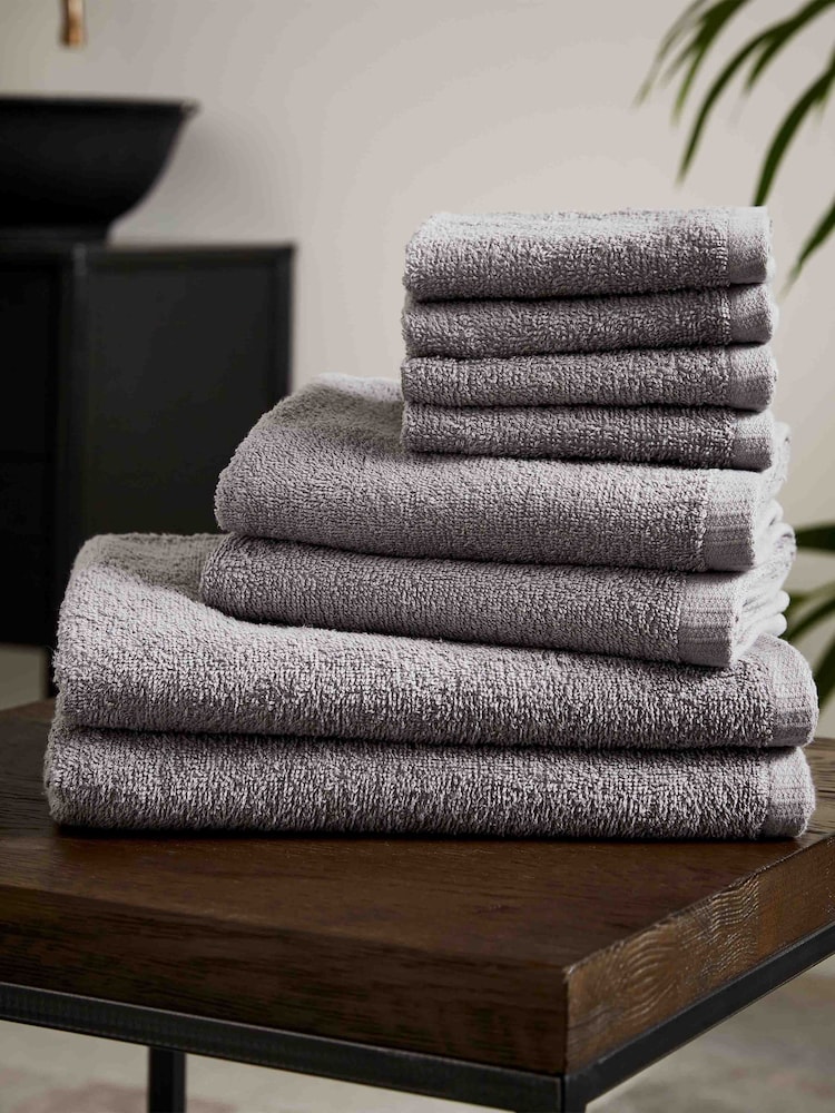 Catherine Lansfield Quick Dry 100% Cotton Towel Set - Imagem 1 de 3