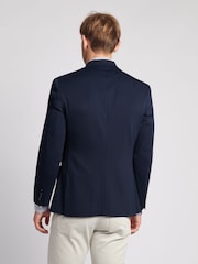 U.S. Polo Assn. Blue Mens Solid Jersey Blazer 100% Cotton Jacket - Image 2 of 12