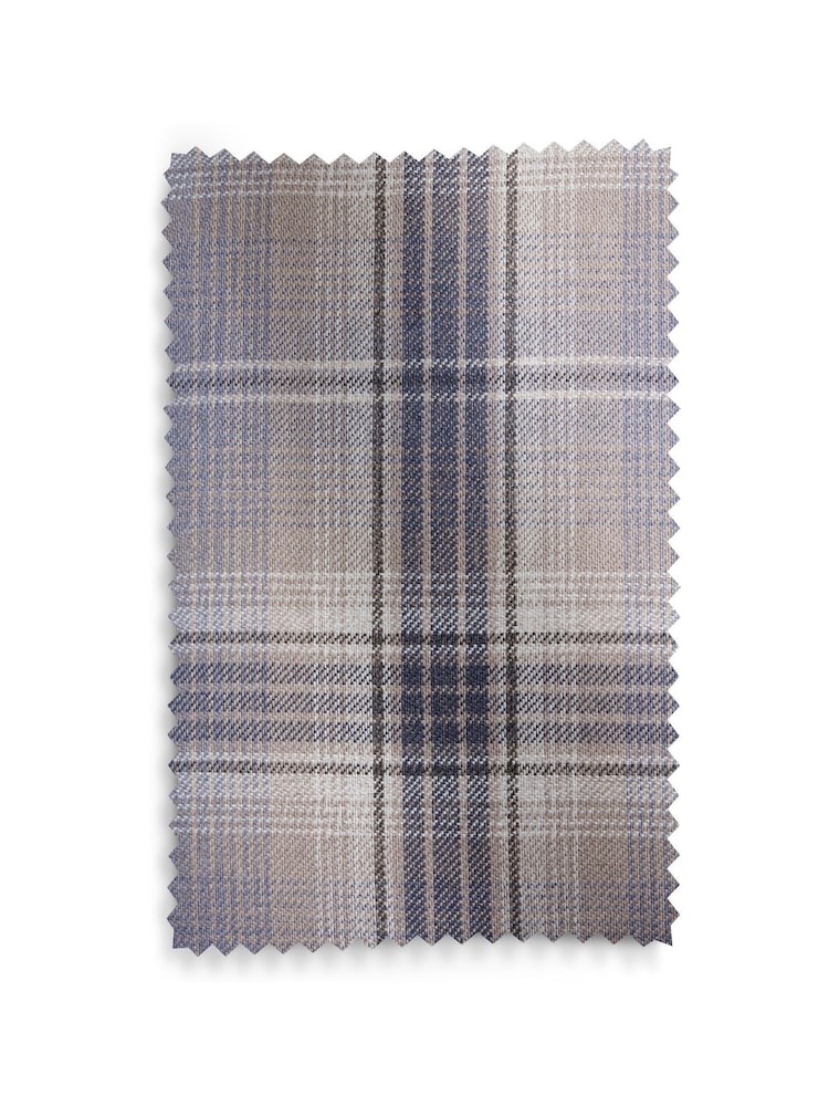 Versatile Check Navis Navy Blue Sherlock Storage Footstool - Image 8 of 8