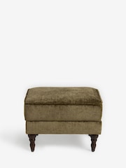 Plush Chenille Moss Green Sherlock Storage Footstool - Image 11 of 18