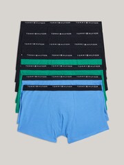 Tommy Hilfiger Blue Trunks 7 Pack - Image 1 of 3