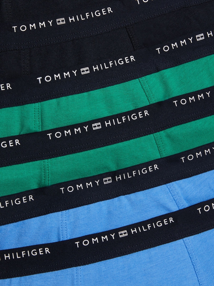 Tommy Hilfiger Blue Trunks 7 Pack - Image 3 of 3