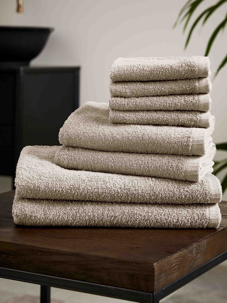 Catherine Lansfield Quick Dry 100% Cotton Towel Set - Imagem 1 de 3