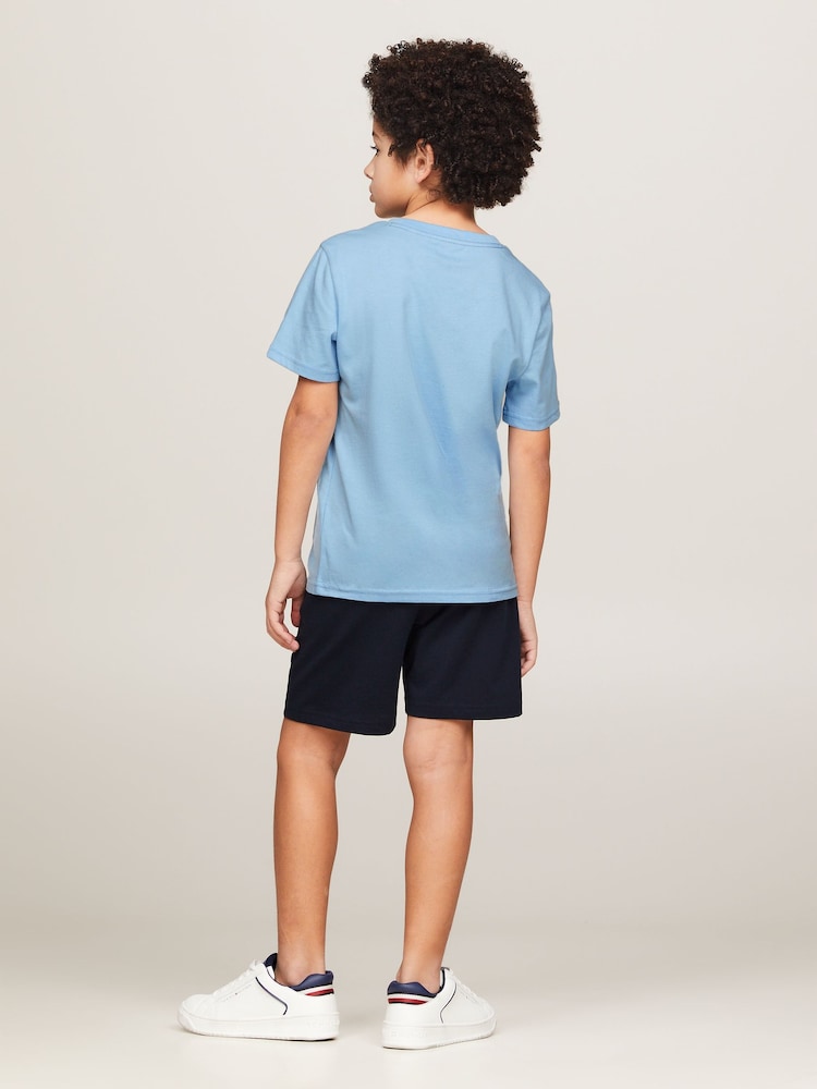 Tommy Hilfiger Blue 100% Cotton T-Shirts 2 Pack - Image 1 of 3 Tommy Hilfiger Blue 100% Cotton T-Shirts 2 Pack - Image 1 of 3