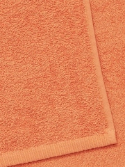 Catherine Lansfield Orange Quick Dry 100% Cotton Towel Set - Image 2 of 3