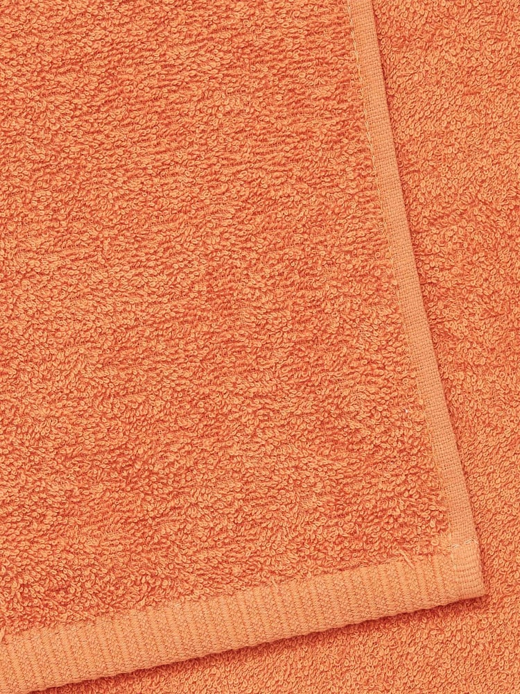 Catherine Lansfield Orange Quick Dry 100% Cotton Towel Set - Image 2 of 3