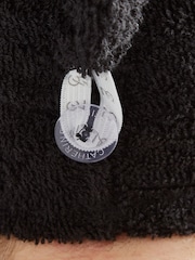 Catherine Lansfield Black Quick Dry 100% Cotton 2 Pack Turbie Head/Hair Towel - Image 2 of 3