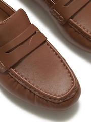 FitFlop Brown Delicato Leather Loafers - Image 4 of 4