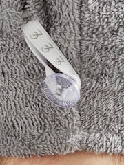 Catherine Lansfield Grey Quick Dry 100% Cotton 2 Pack Turbie Head/Hair Towel - Image 2 of 3