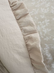 Bianca Natural Soft Washed Frill 220x230cm Bedspread - Image 2 of 3