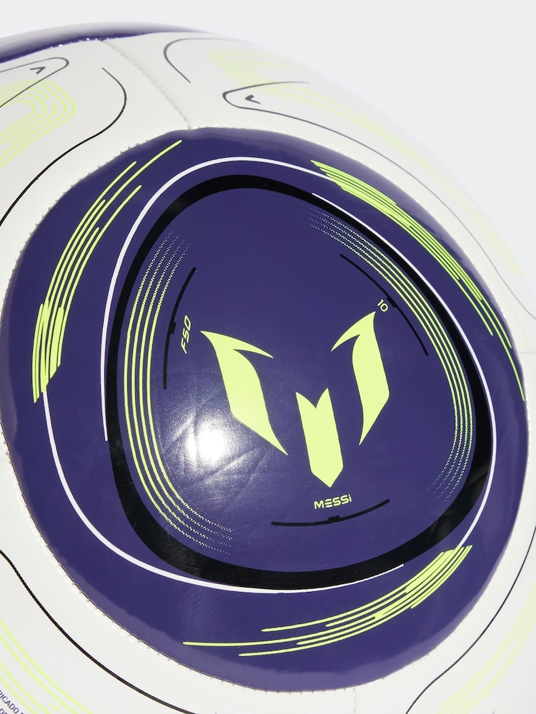 adidas White Ground Messi Club Ball - Image 4 of 4