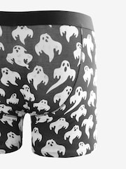 Black/White Ghost Halloween Pattern Trunks - Image 2 of 3