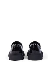 Kickers Black Youth Kenzi Loafer Patent Shoes - Image 10 of 14
