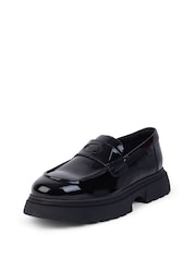 Kickers Black Youth Kenzi Loafer Patent Shoes - Image 14 of 14