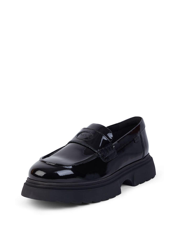Kickers Black Youth Kenzi Loafer Patent Shoes - Image 14 of 14
