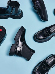 Kickers Black Youth Kenzi Loafer Patent Shoes - Image 6 of 14