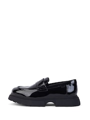 Kickers Black Youth Kenzi Loafer Patent Shoes - Image 9 of 14
