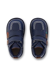 Kickers Navy Hi Roll Infant Shoes - Image 5 of 7