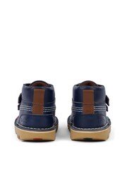 Kickers Navy Hi Roll Infant Shoes - Image 7 of 7