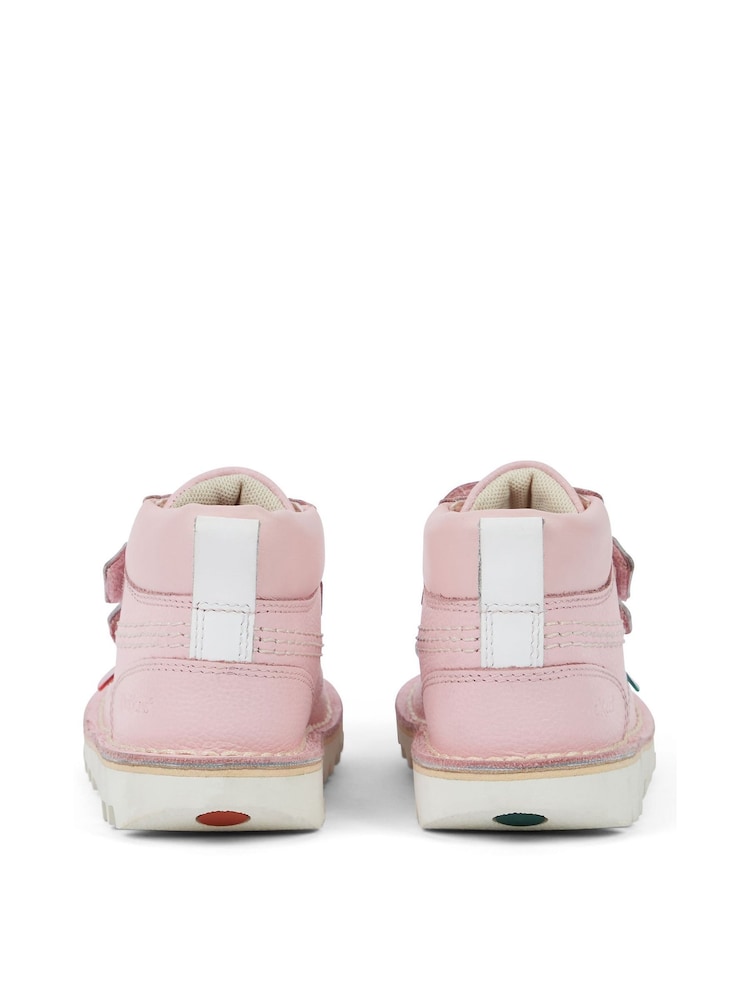 Kickers Light Pink Hi Roll Light Infant Shoes - Image 9 of 9