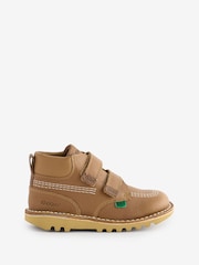 Kickers Tan Brown Infant Hi Roll Shoes - Image 4 of 10