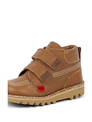 Kickers Tan Brown Infant Hi Roll Shoes - Image 6 of 10
