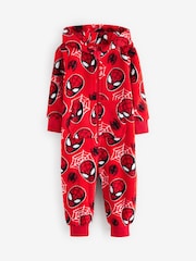 Red Spiderman Fleece All-In-One (9mths-10yrs) - Image 5 of 7